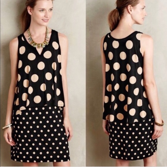 Anthropologie Dresses & Skirts - Maeve Anthropologie layered Davina polka dot dress